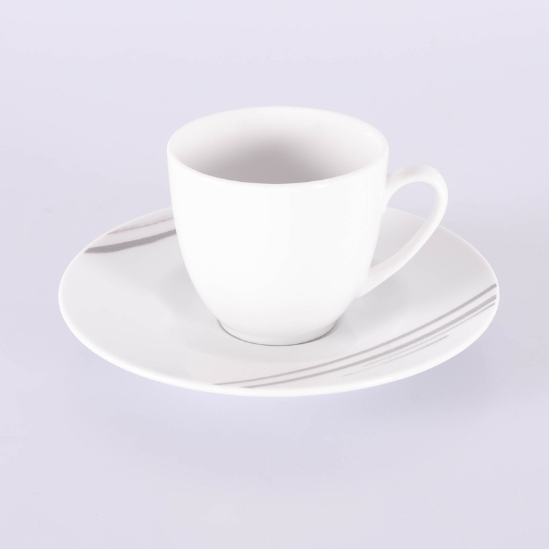 Tasse à Café Avec Sous Tasse Affinity Blanc En Porcelaine Lincroyable 